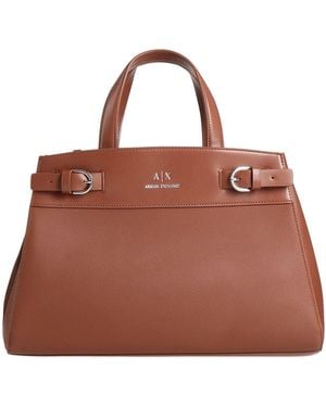 ARMANI EXCHANGE Handbag Polyester, Polyurethane - Brown