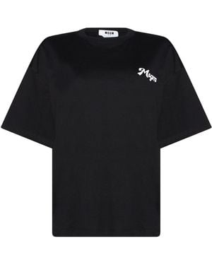 MSGM T-Shirt Cotton - Black