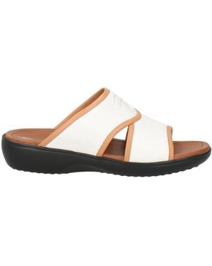 Santoni Sandals Leather - White