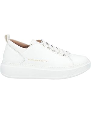 Alexander Smith Ivory Trainers Leather - White