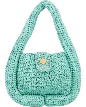 Marco Rambaldi Handbag Viscose, Polyamide, Polypropylene - Blue