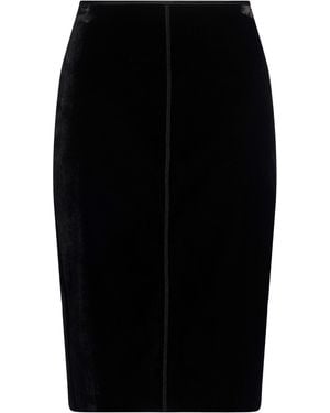 Semicouture Midi Skirt Viscose, Polyamide - Black