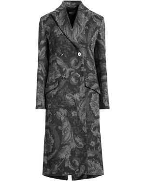 Versace Charcoal Coat Virgin Wool, Cashmere - Gray