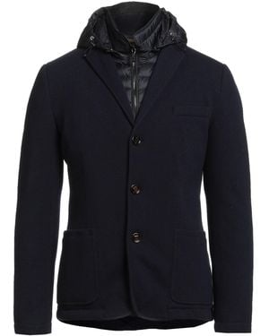 Moorer Blazer Virgin Wool, Cashmere, Polyamide - Blue