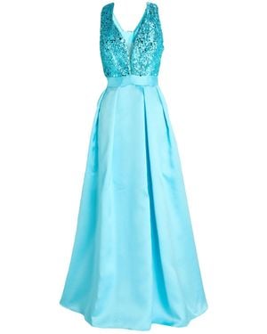 CAMILLA Maxi Dress Polyester, Polyamide - Blue