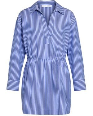 Samsøe & Samsøe Mini Dress Cotton - Blue