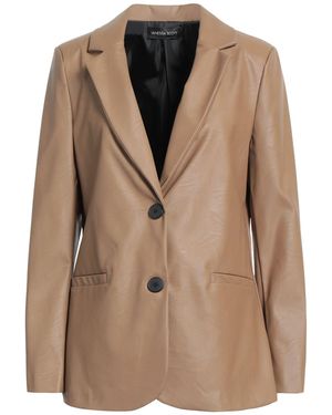 VANESSA SCOTT Blazer Viscose, Polyurethane - Brown