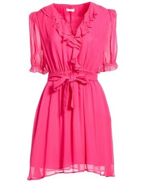 Liu Jo Fuchsia Mini Dress Viscose - Pink