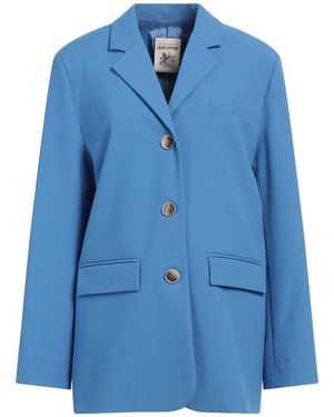 Semicouture Blazer Polyester, Viscose, Elastane - Blue