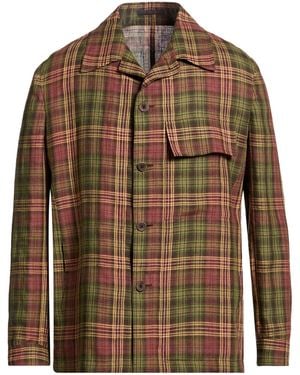 The Gigi Shirt Linen - Brown