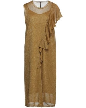 Manila Grace Midi Dress - Metallic