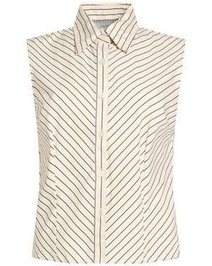 Les Copains Shirt Cotton, Polyamide, Elastane - White