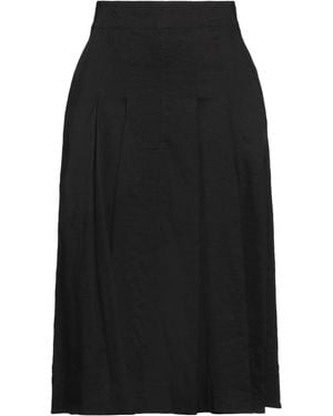 A.L.C. Midi Skirt Linen, Viscose, Elastane - Black