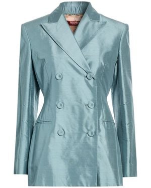 Max Mara Slate Blazer Silk - Blue