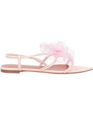Nensi Dojaka Thong Sandal Leather - Pink
