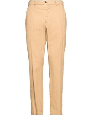 Messagerie Camel Trousers Linen, Viscose, Elastane - Natural