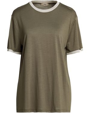 Herno T-Shirt Wool, Viscose, Metal, Cotton - Green