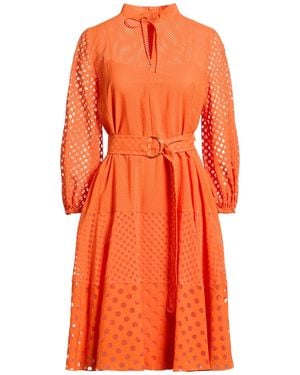Akris Punto Midi Dress Viscose - Orange