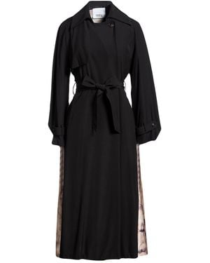 Erika Cavallini Semi Couture Overcoat & Trench Coat Virgin Wool, Viscose - Black