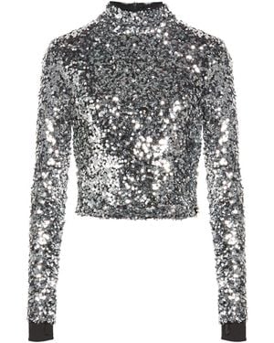 DKNY Top Polyester, Elastane, Peva- Polyethylene Vinyl Acetate - Gray