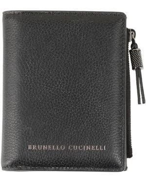 Brunello Cucinelli Wallet Leather - Black