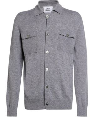 Alpha Studio Strickjacke - Grau