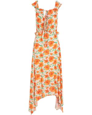 TOPSHOP Midi Dress - Orange