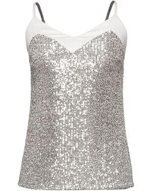 CAMILLA Ivory Top Polyester, Elastane - Gray