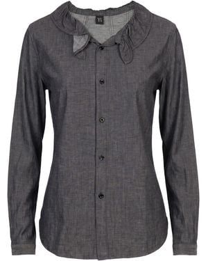 Y's Yohji Yamamoto Denim Shirt Cotton - Black