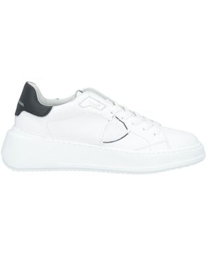 Philippe Model Trainers Leather, Textile Fibres - White