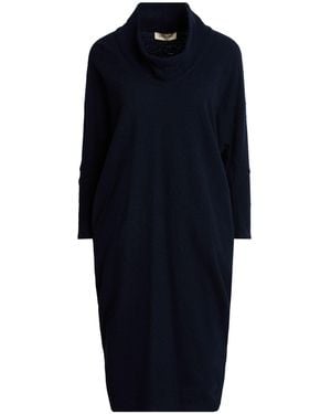 Gentry Portofino Midi Dress Virgin Wool - Blue