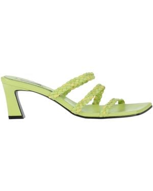 Reike Nen Sandals Sheepskin, Cow Leather - Green