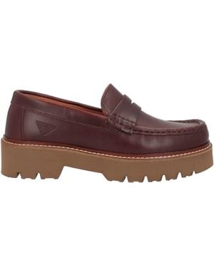 Docksteps Burgundy Loafers Leather - Brown