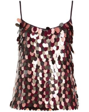 Dries Van Noten Top Viscose - Red
