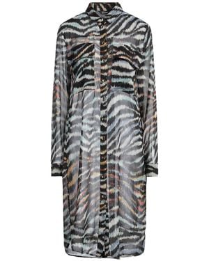Just Cavalli Mini Dress Polyester, Metallic Polyester - Gray