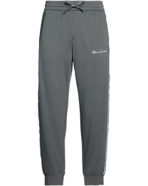 ARMANI EXCHANGE Dark Trousers Polyester, Viscose, Elastane - Grey