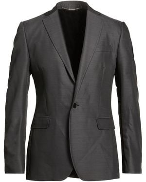 Bikkembergs Charcoal Blazer Virgin Wool, Viscose - Black