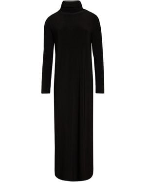 Norma Kamali Maxi Dress Polyester, Elastane - Black