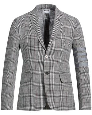 Thom Browne Light Blazer Linen - Grey