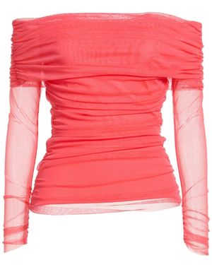 La Petite Robe Di Chiara Boni Top Polyamide, Elastane - Red
