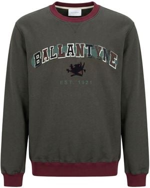 Ballantyne Charcoal Sweatshirt Cotton - Gray