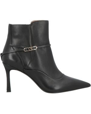 CafeNoir Ankle Boots Leather - Black