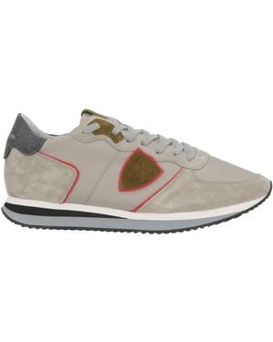 Philippe Model Sneakers Leather, Textile Fibers - Gray