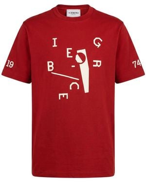 Iceberg T-Shirt Cotton, Polyester - Red