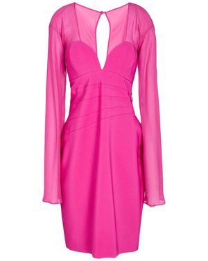 Genny Midi Dress Polyester, Elastane, Silk - Pink