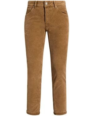 PT Torino Camel Trousers Cotton, Elastane - Brown