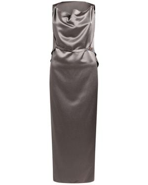 Stephan Janson Khaki Maxi Dress Polyester - Natural