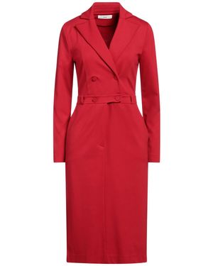 Suoli Midi Dress Viscose, Polyamide, Elastane - Red