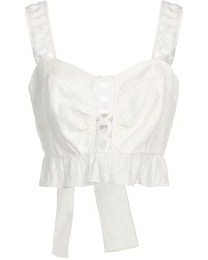 Sandro Top Linen, Polyester - White