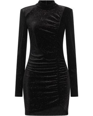 Patrizia Pepe Mini Dress Polyester, Elastane - Black